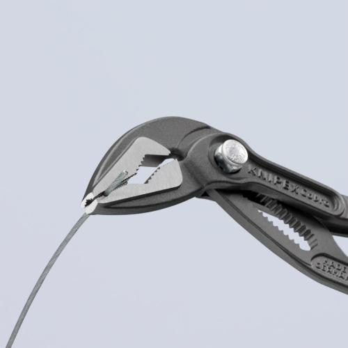 Knipex Cobra ES Water Pump Pliers Extra-slim Plastic Coated Grey Atramentized 180mm 87 51 180